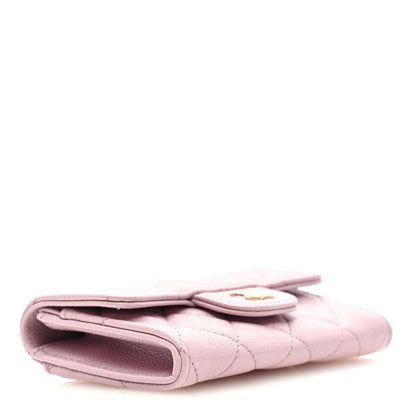 Chanel Caviar Quilted Flap Card Holder Wallet Light Pink 4 of 7