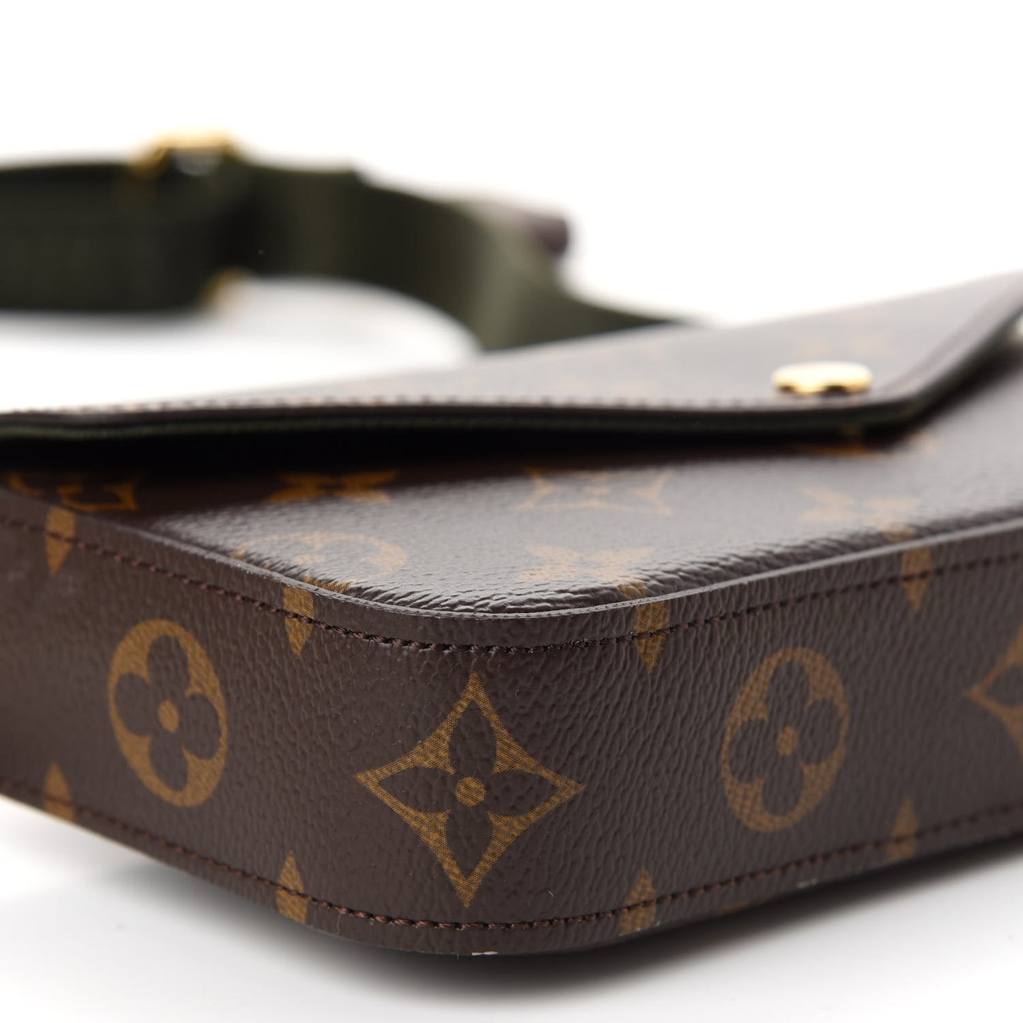 Monogram Felicie Strap & Go Kaki