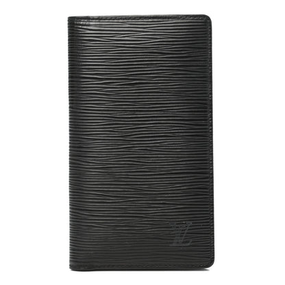 Louis Vuitton Epi Checkbook Organizer Wallet Black 1 of 7