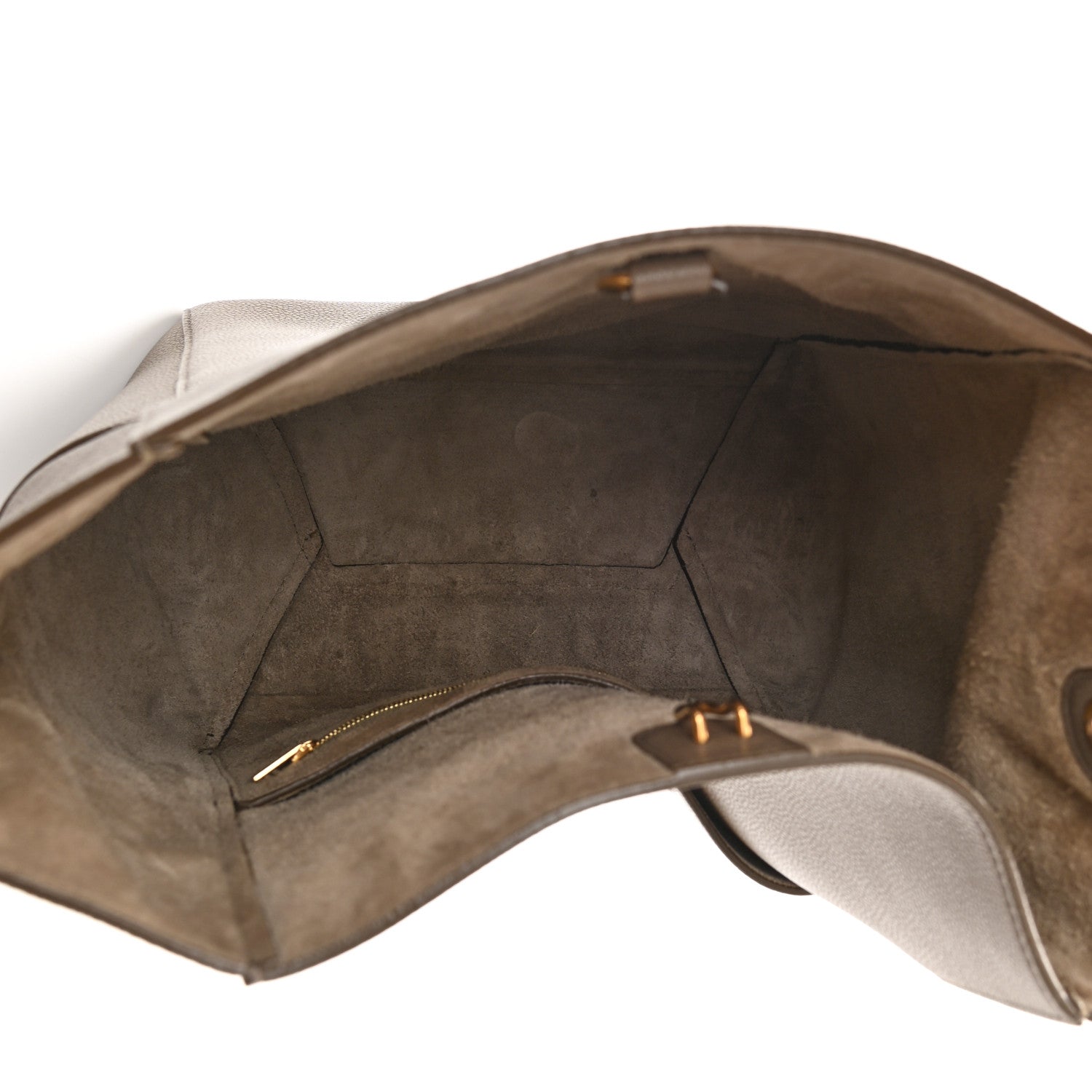 Celine Soft Grained Calfskin Sangle Bucket Bag Taupe 5 of 12