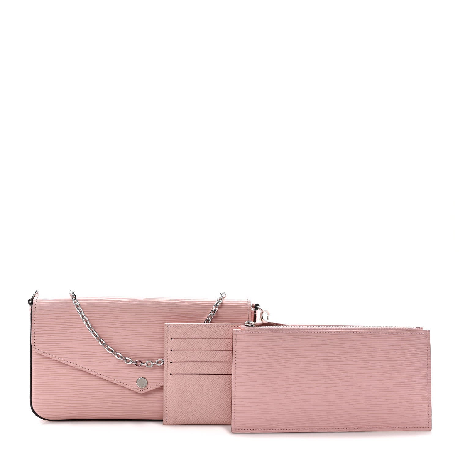Louis Vuitton Epi Pochette Felicie Rose Ballerine 1 of 9