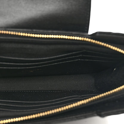Chanel Lambskin Quilted CC Pouch Wristlet Black 5 of 8