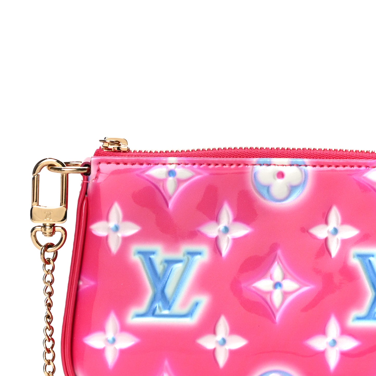 Vernis Valentine Mini Pochette Accessories Fuchsia Neon