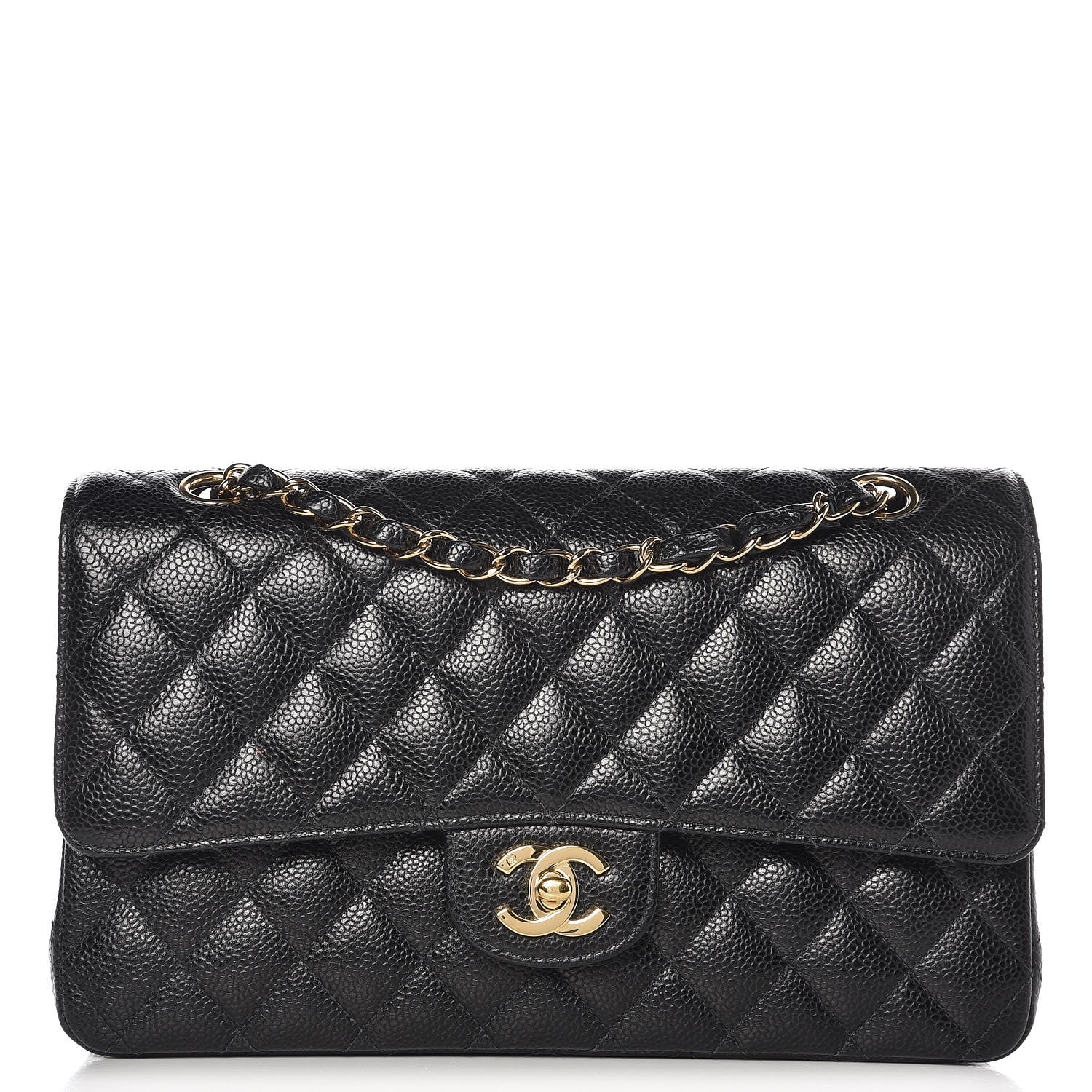 Chanel Caviar Quilted Medium Double Flap Black 1 of 13