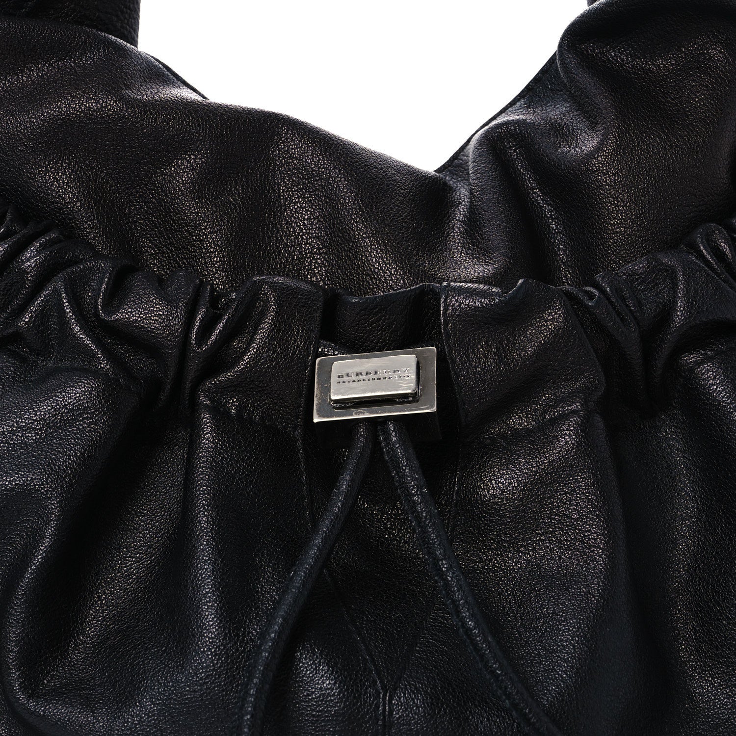 Burberry Calfskin Warrior Hobo Black 9 of 14