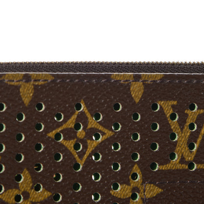 Louis Vuitton Monogram Perforated Pochette Accessories Bag Green 10 of 14