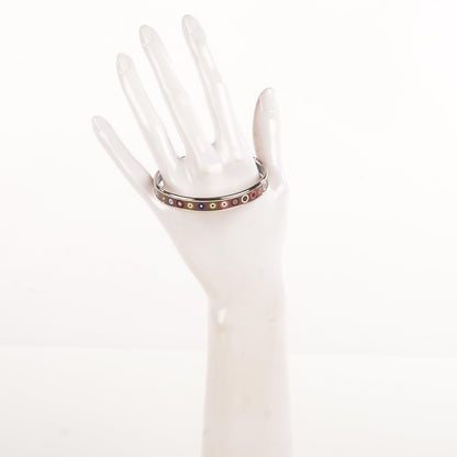 Hermes Enamel Printed Narrow Dancing Circles Bracelet 62 2 of 4