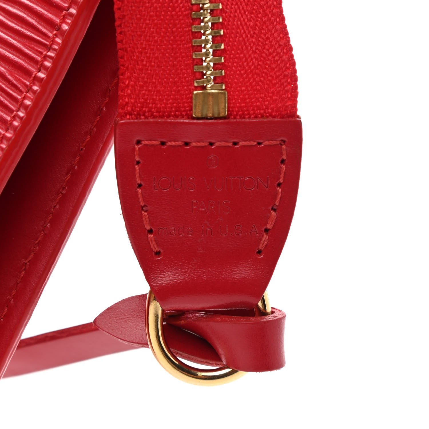 Louis Vuitton Epi Pochette Accessories 24 Castillan Red 6 of 9