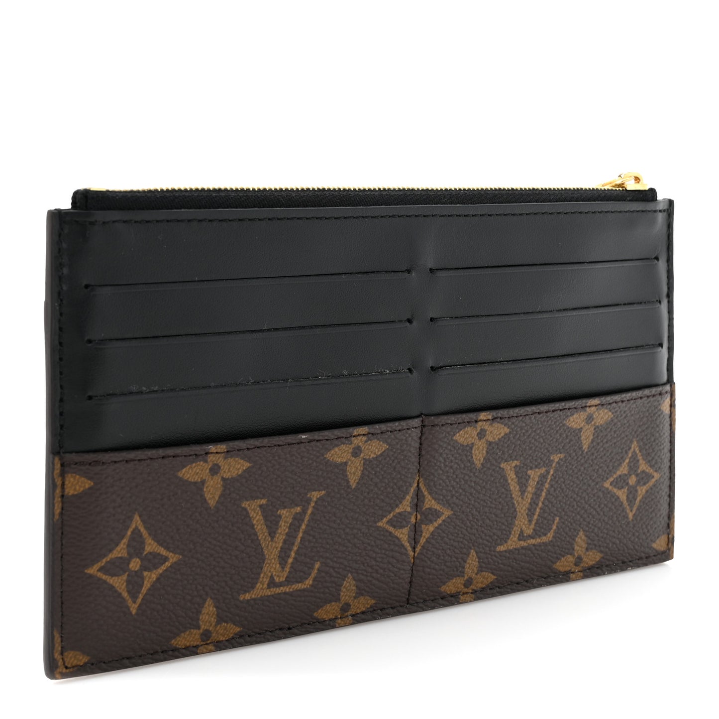 Monogram Slim Purse Black