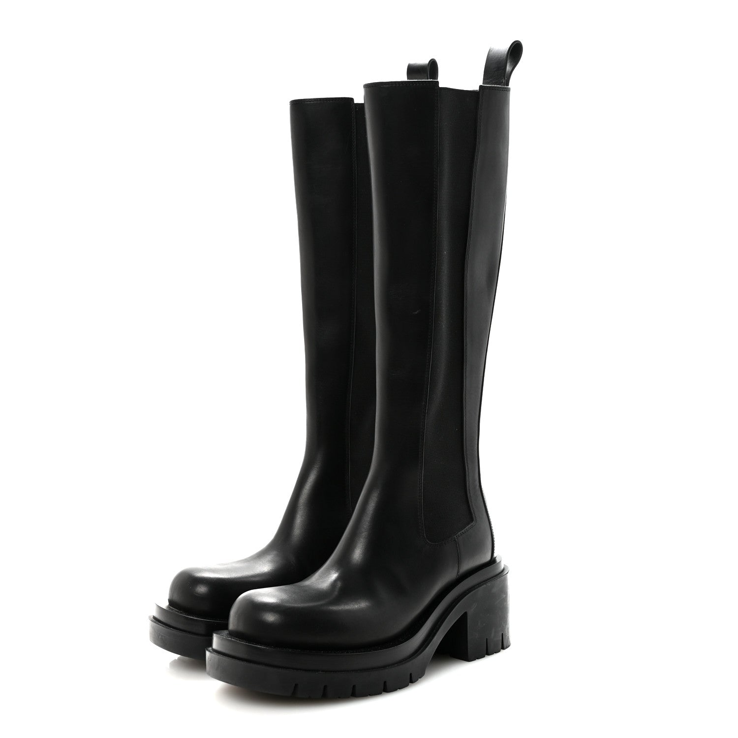 Bottega Veneta Calfskin The Lug Chelsea 30/70mm Tall Boots 36.5