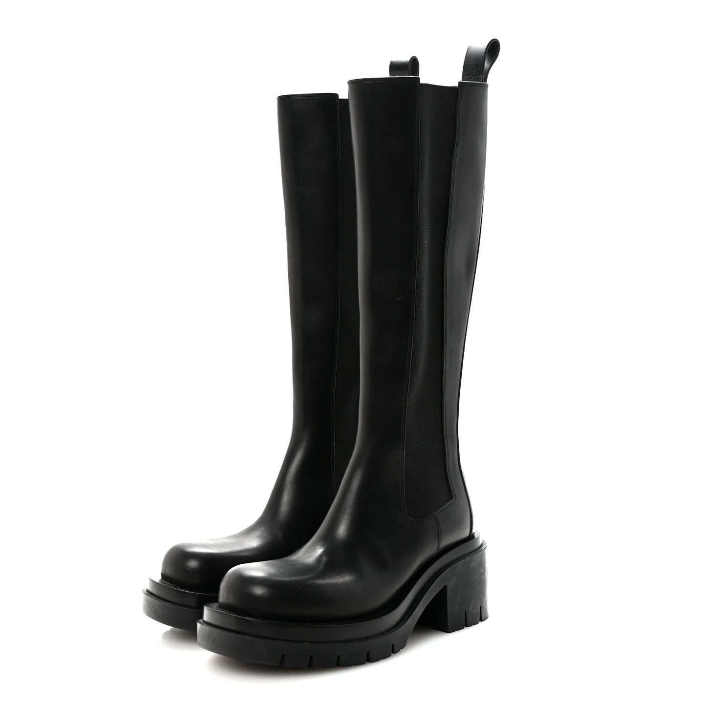 Calfskin The Lug Chelsea 30/70mm Tall Boots 36.5 Black