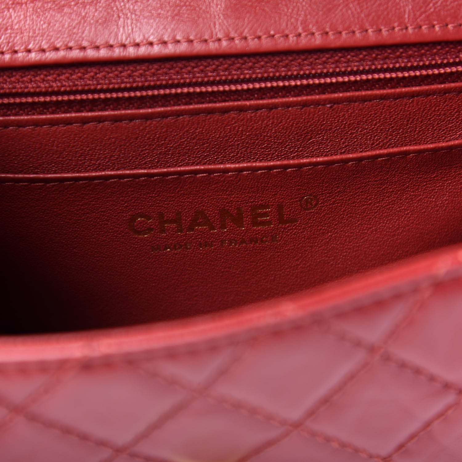Chanel Aged Calfskin Quilted 2.55 Reissue Mini Flap Red 8 of 11