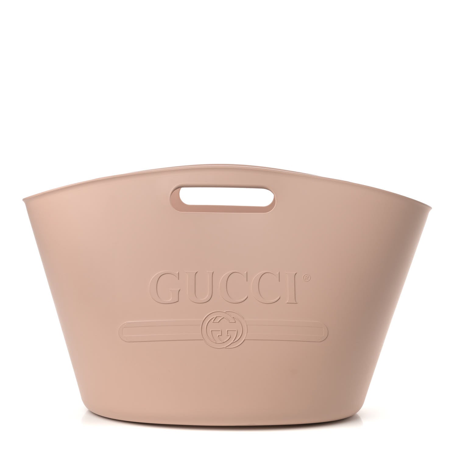 Gucci Rubber Oversized Logo Tote Rosa 1 of 9