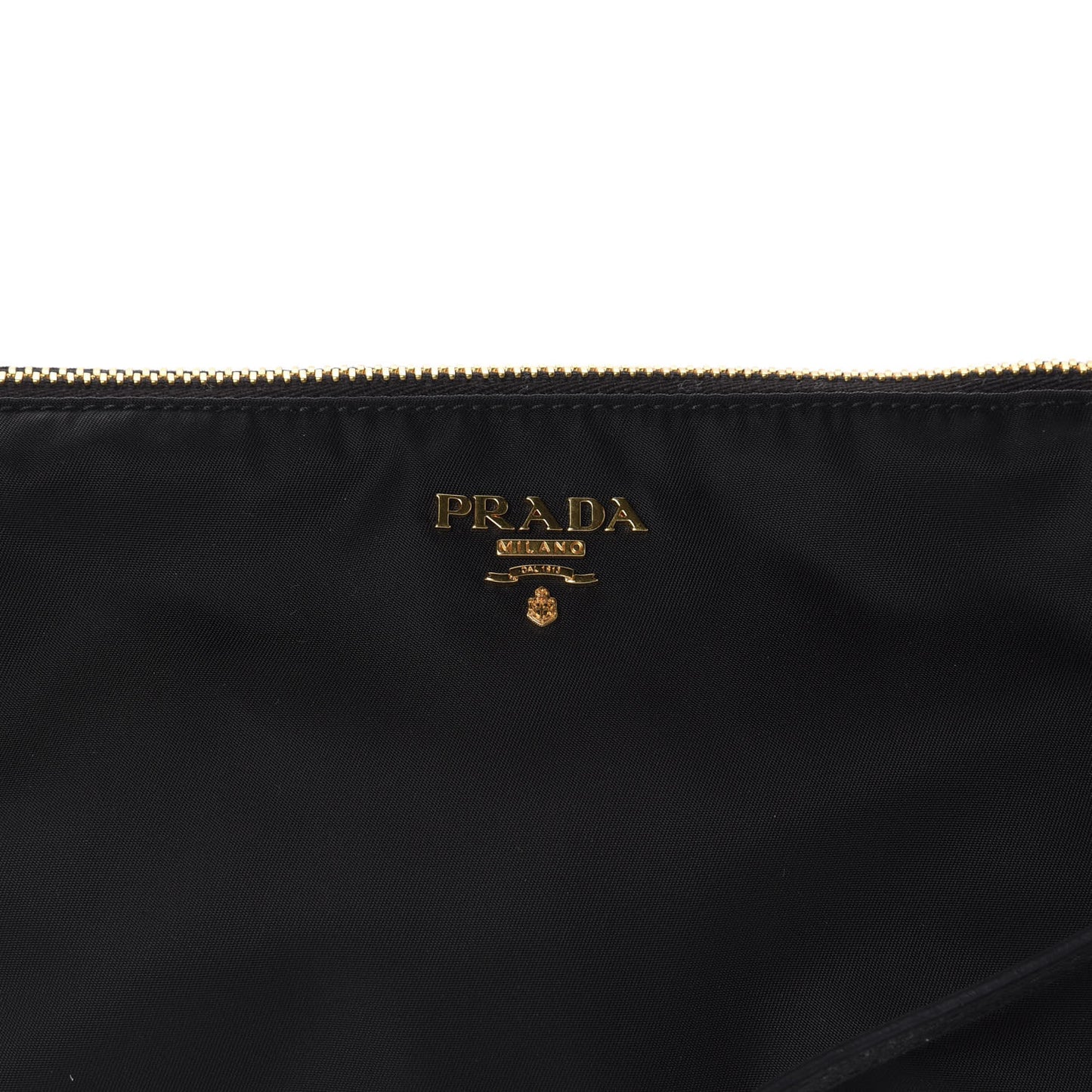 Tessuto Nylon Saffiano Wristlet Black