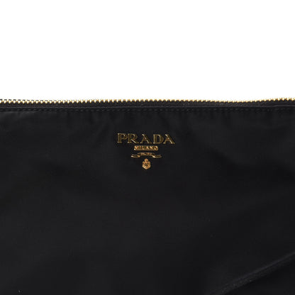 Prada Tessuto Nylon Saffiano Wristlet Black 9 of 9