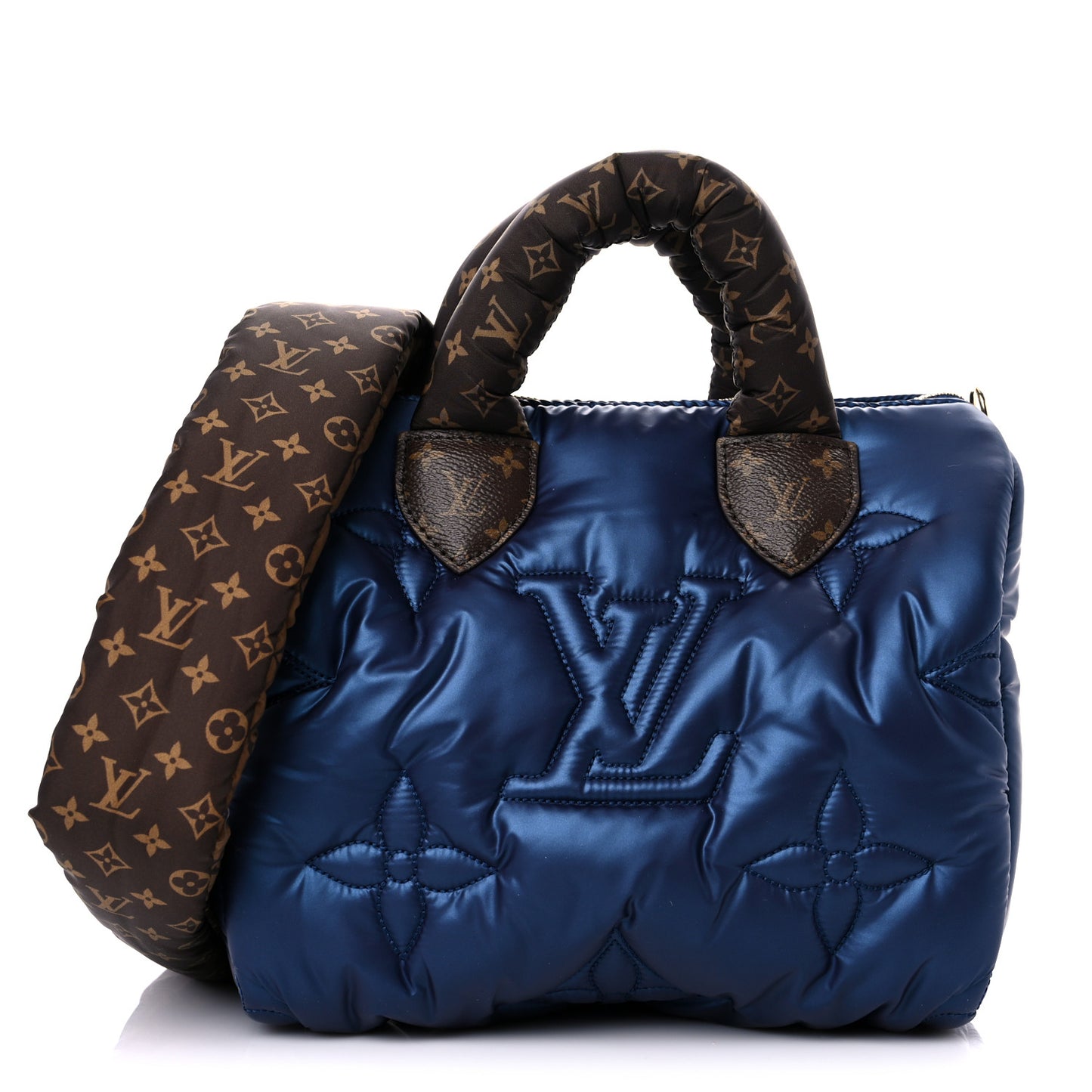 Econyl Mini Monogram Pillow Speedy Bandouliere 25 Navy