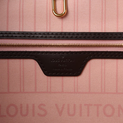 Louis Vuitton Damier Ebene Neo Neverfull MM Rose Ballerine 8 of 10