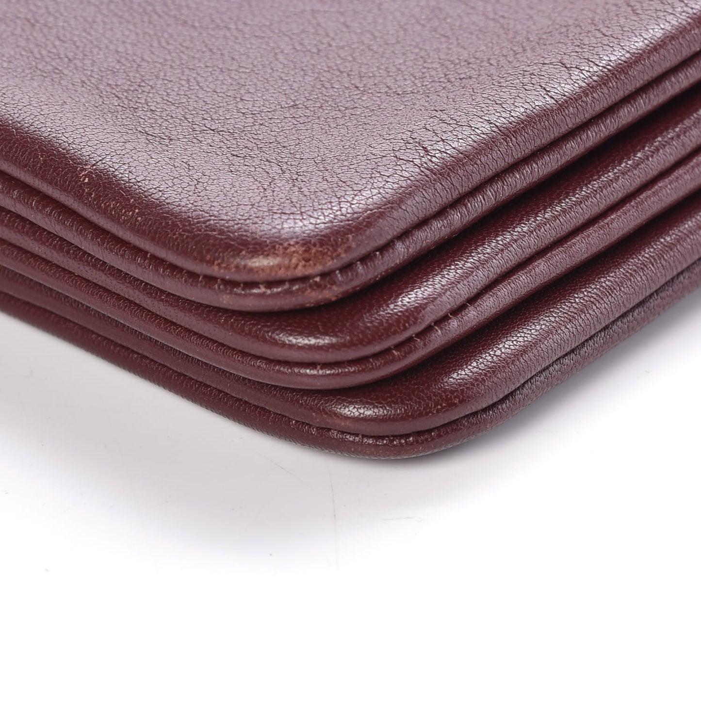 Lambskin Small Trio Crossbody Bag Burgundy
