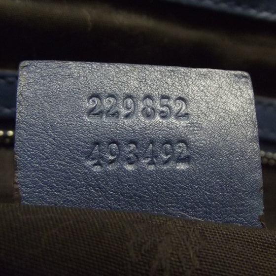 Guccissima Medium Icon Bit Tote Blue