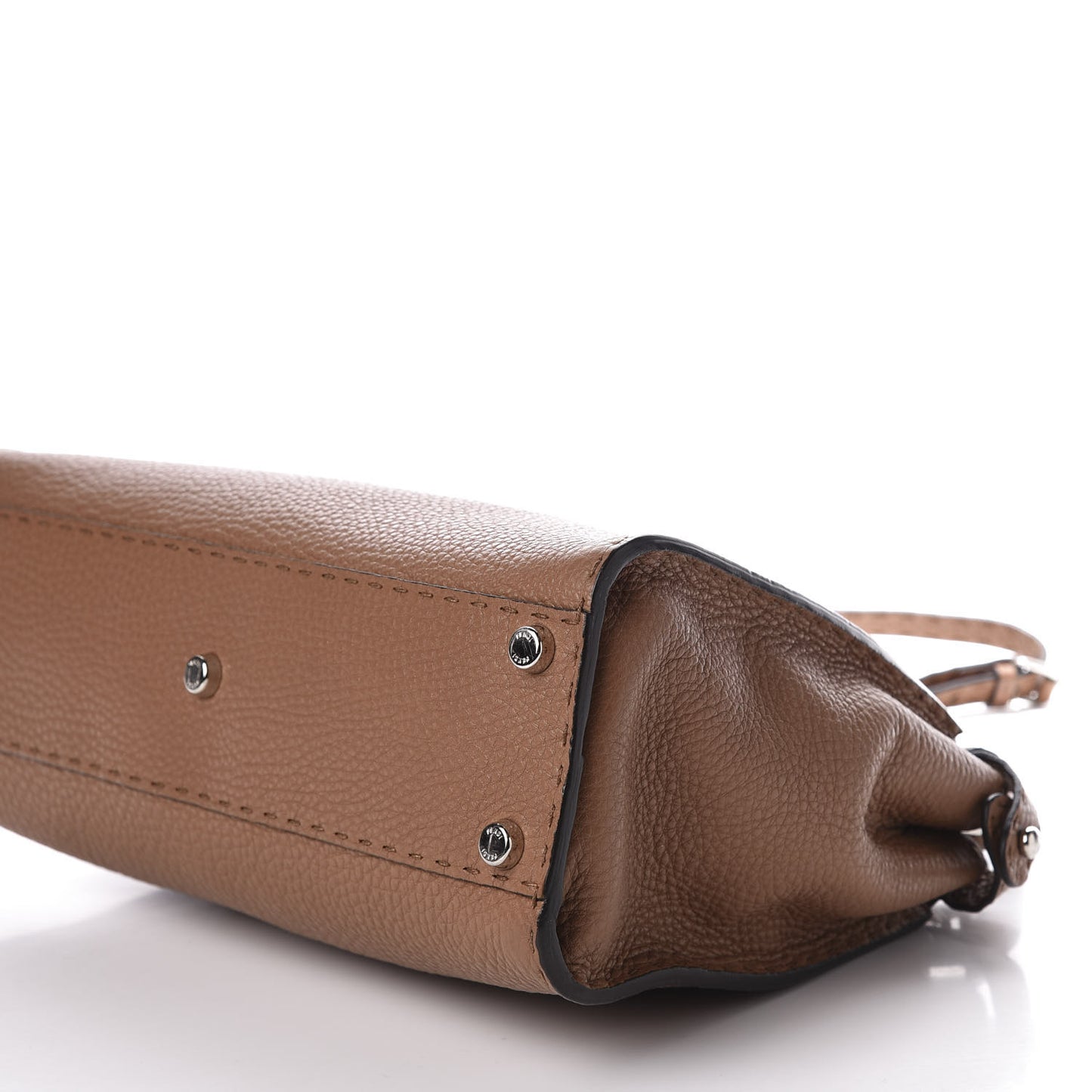 Cuoio Romano Selleria Bi-Color Medium Peekaboo Iconic Satchel Mou Deserto
