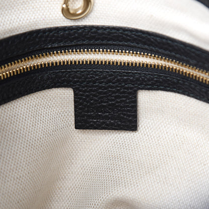Gucci Pebbled Calfskin Medium Soho Chain Shoulder Bag Black 6 of 10