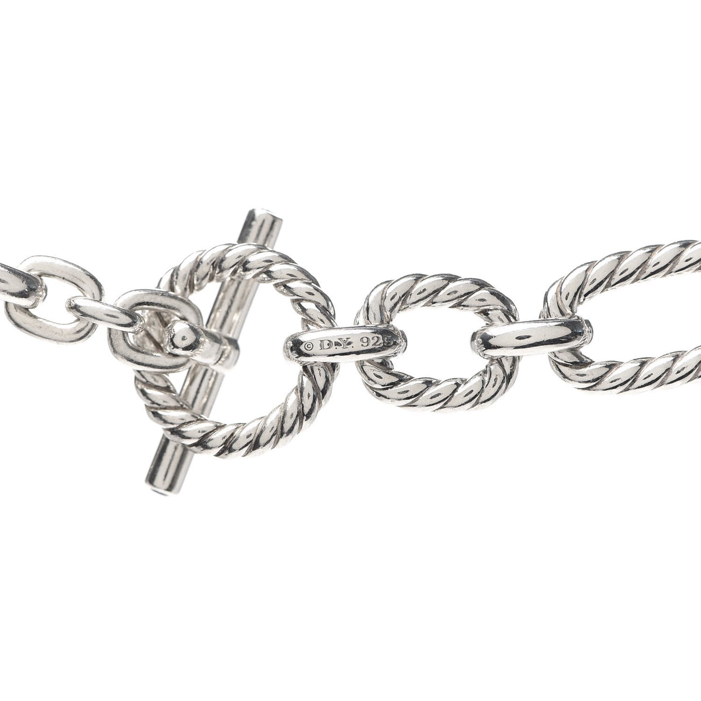 Sterling Silver 12.5mm Cushion Link Chain Necklace