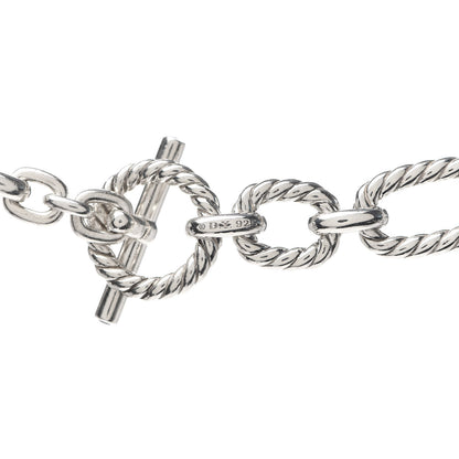 David Yurman Sterling Silver 12.5mm Cushion Link Chain Necklace 5 of 7