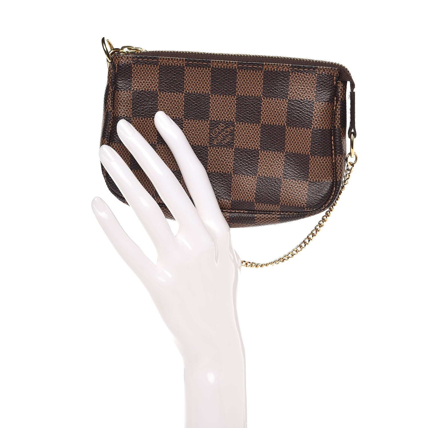 Louis Vuitton Damier Ebene Mini Pochette Accessories 2 of 8