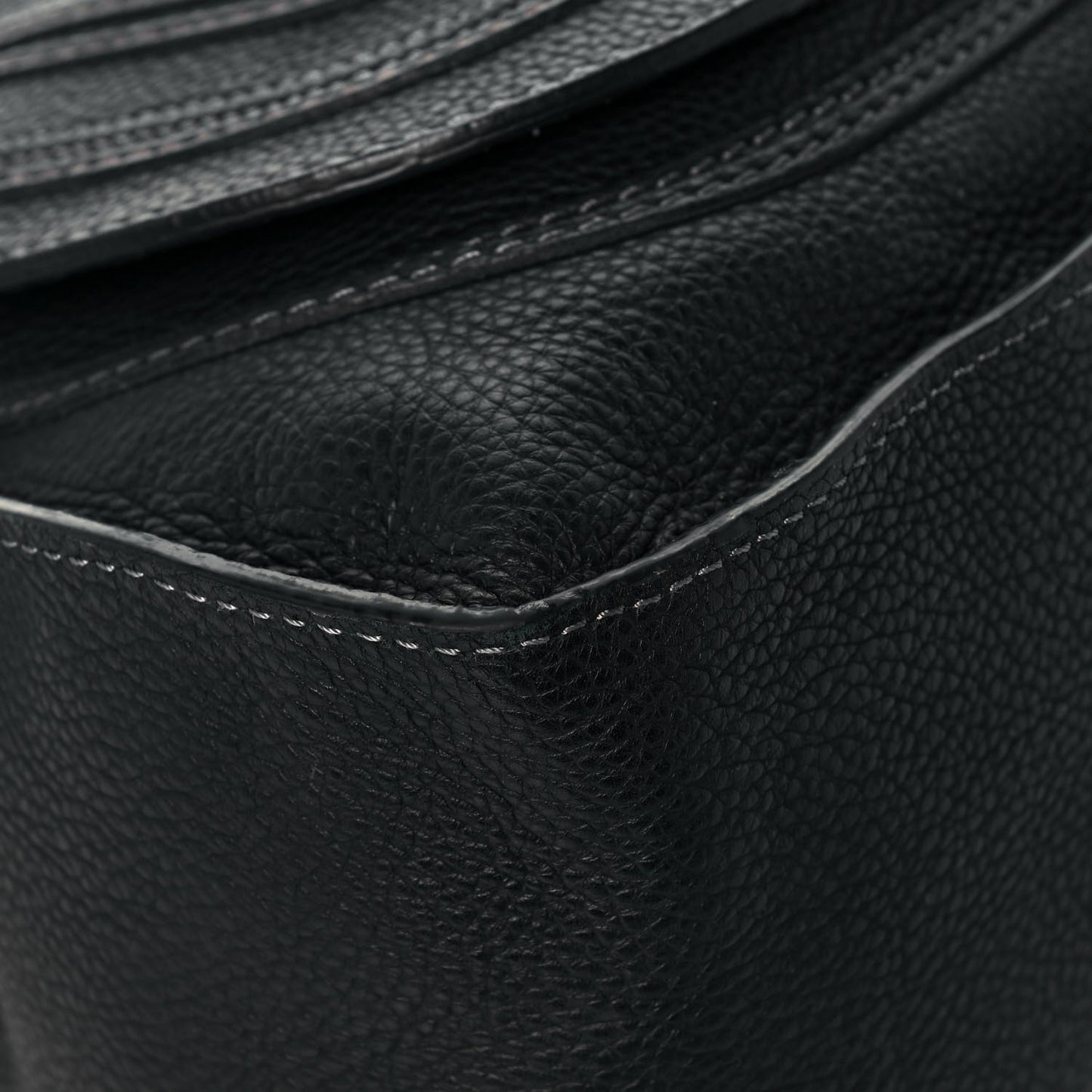 Calfskin Medium Marcie Satchel Black