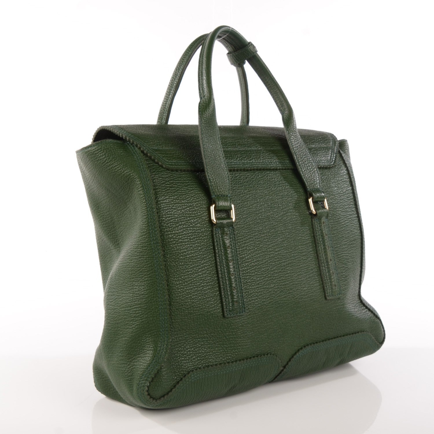 3.1 Phillip Lim 3.1 Textured Calfskin Medium Pashli Satchel Jade 3 of 11