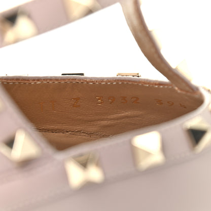 Valentino Garavani Calfskin Nappa Rockstud Ankle Strap 100mm Pumps 39.5 Poudre 9 of 9