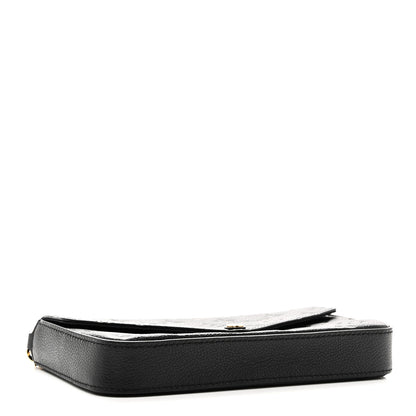 Louis Vuitton Empreinte Pochette Felicie Chain Wallet Black 5 of 10