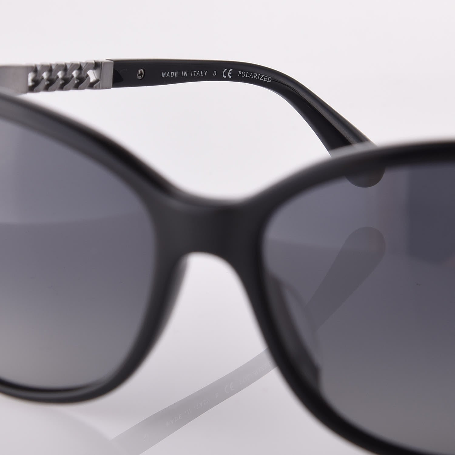 Chanel Chain Polarized Sunglasses 5352-A Black 5 of 8