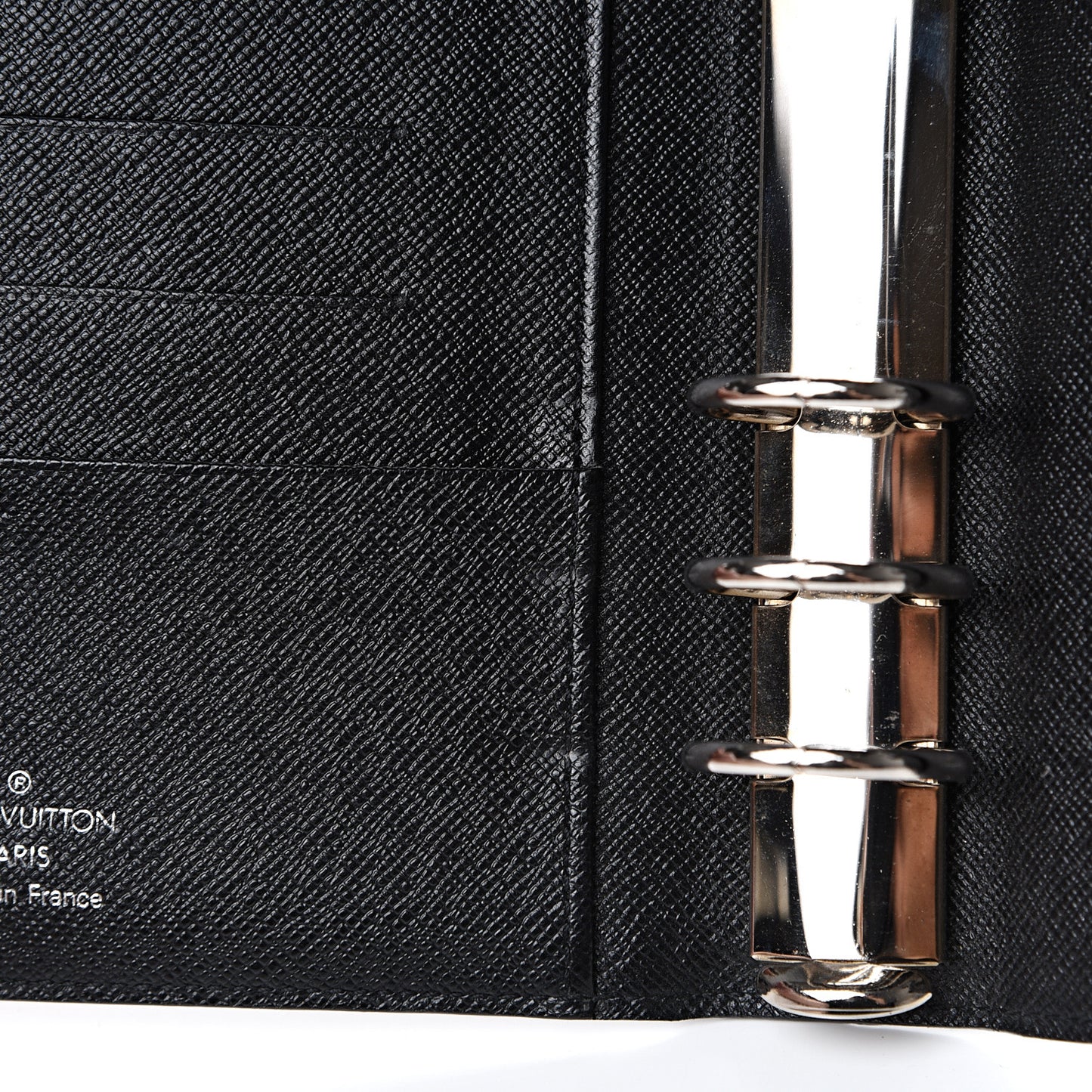 Epi Medium Ring Agenda Cover Black