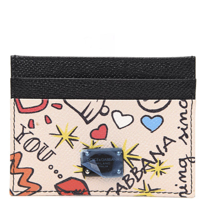 Dolce & Gabbana Dauphine Graffiti Card Holder Multicolor 1 of 7