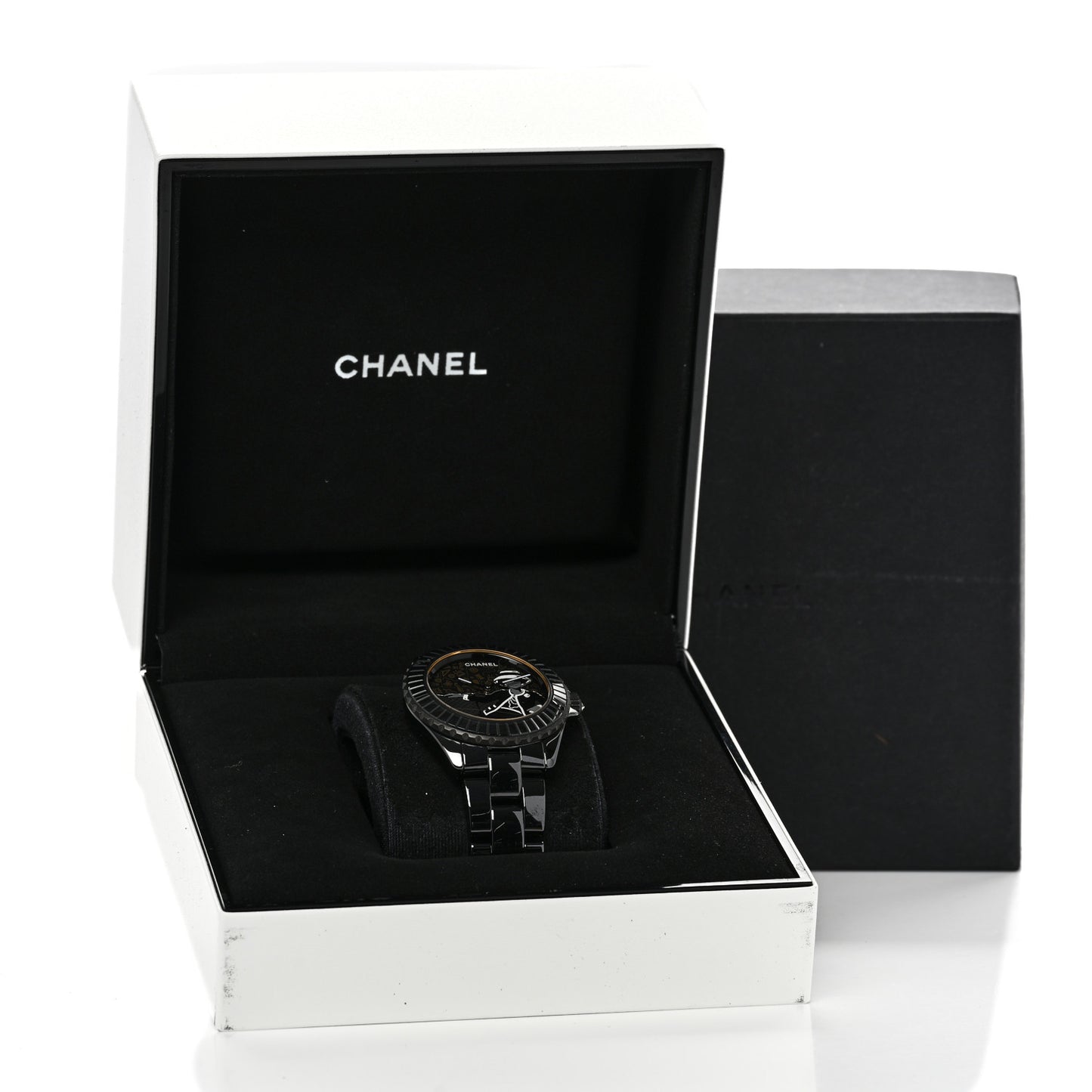 Stainless Steel Ceramic 38mm J12 Limited Edition Mademoiselle Couture Automatic Watch Black