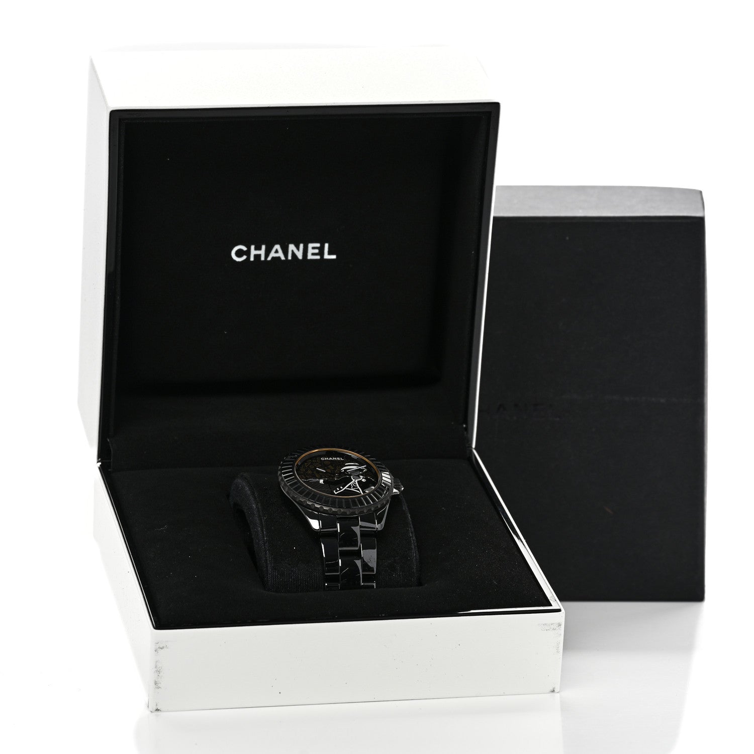 Chanel Stainless Steel Ceramic 38mm J12 Limited Edition Mademoiselle Couture Automatic Watch Black 5 of 5