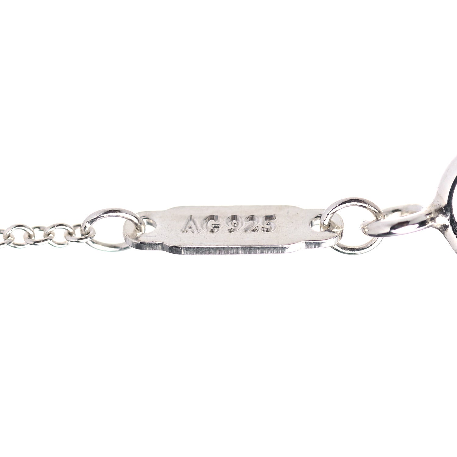 Tiffany Sterling Silver Atlas Cube Pendant Necklace 3 of 4