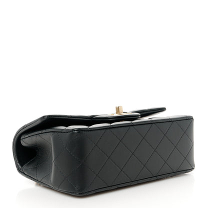 Chanel Lambskin Quilted Metal Mini Top Handle Rectangular Flap Black 4 of 12