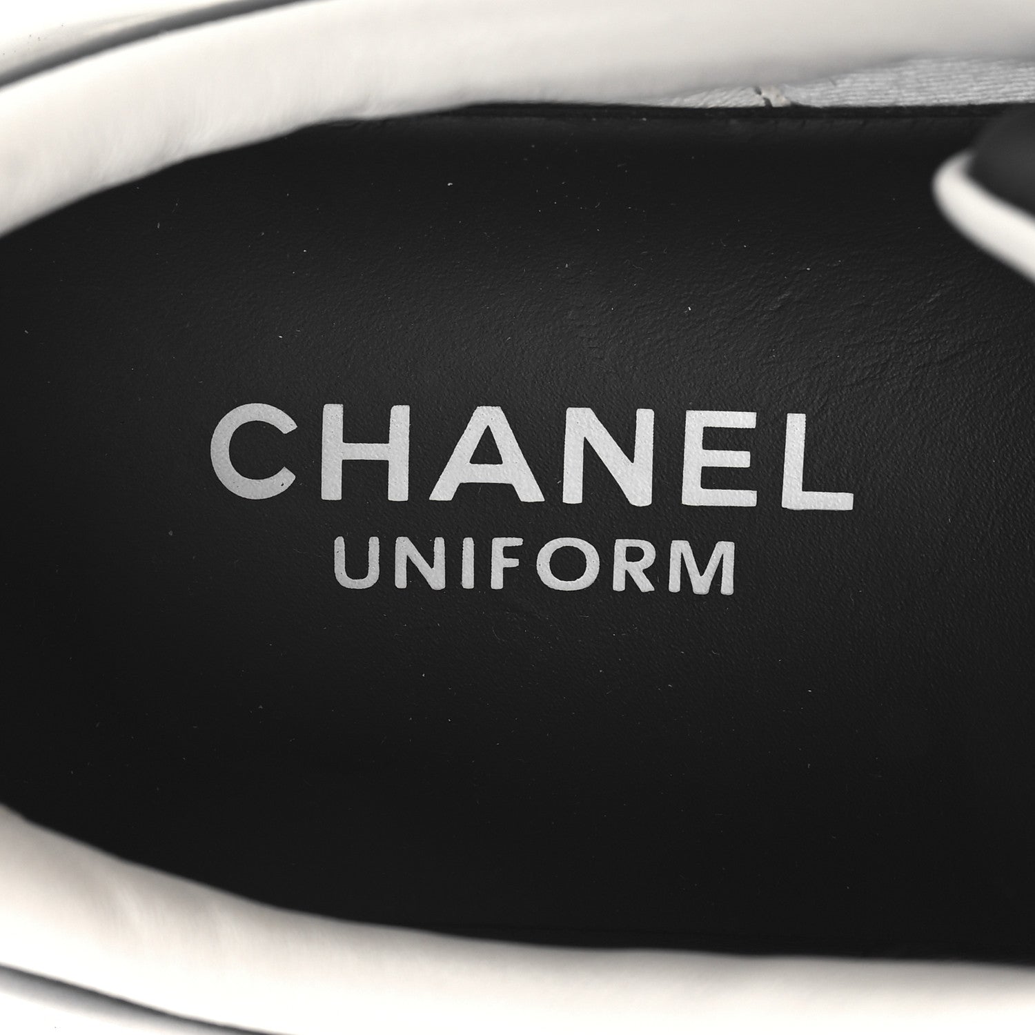 Chanel Calfskin CC Womens Sneakers 36.5 Black 9 of 9