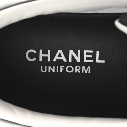 Chanel Calfskin CC Womens Sneakers 36.5 Black 9 of 9