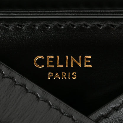 Celine Shiny Calfskin Teen Triomphe Black 6 of 12