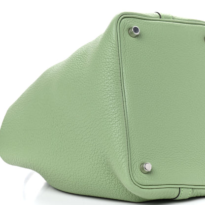 Hermes Taurillon Maurice Picotin Lock 18 PM Vert Criquet 8 of 9