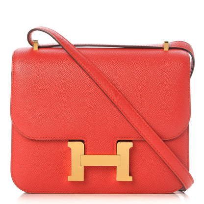 Hermes Epsom Constance 18 Rouge Tomate 1 of 16
