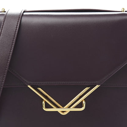 Bottega Veneta Box Calfskin Nappa Clip Bag Grape 9 of 9