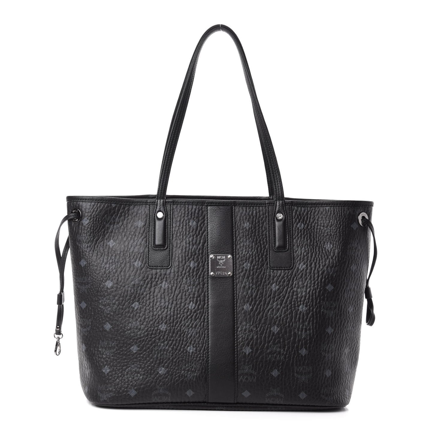 Visetos Medium Liz Reversible Shopper Tote Black