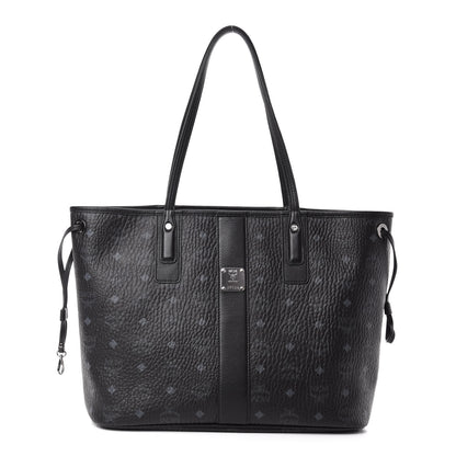 MCM Visetos Medium Liz Reversible Shopper Tote Black 1 of 15