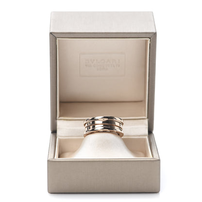 Bulgari 18K Rose Gold B.Zero1 Three-Band Ring 55 7.25 8 of 8