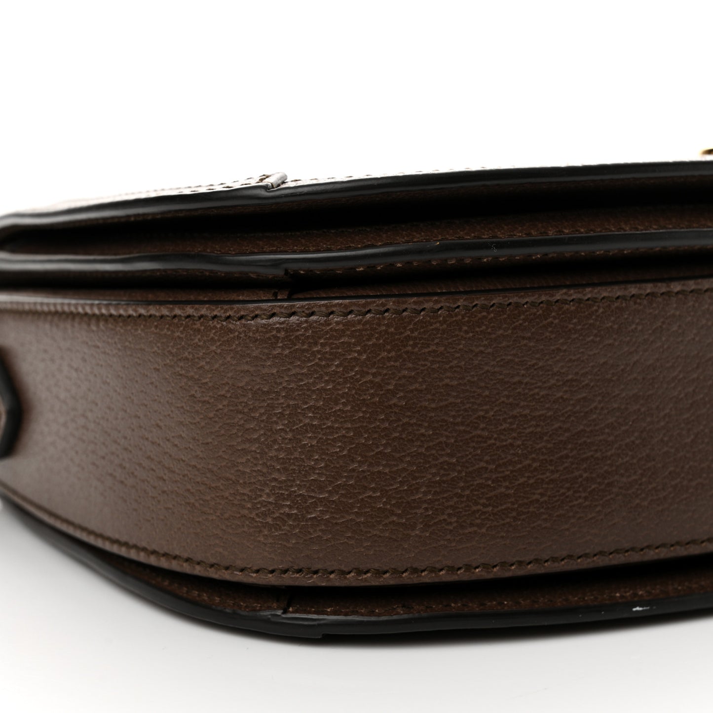 GG Supreme Monogram Web Small Ophidia Flap Messenger Bag Brown