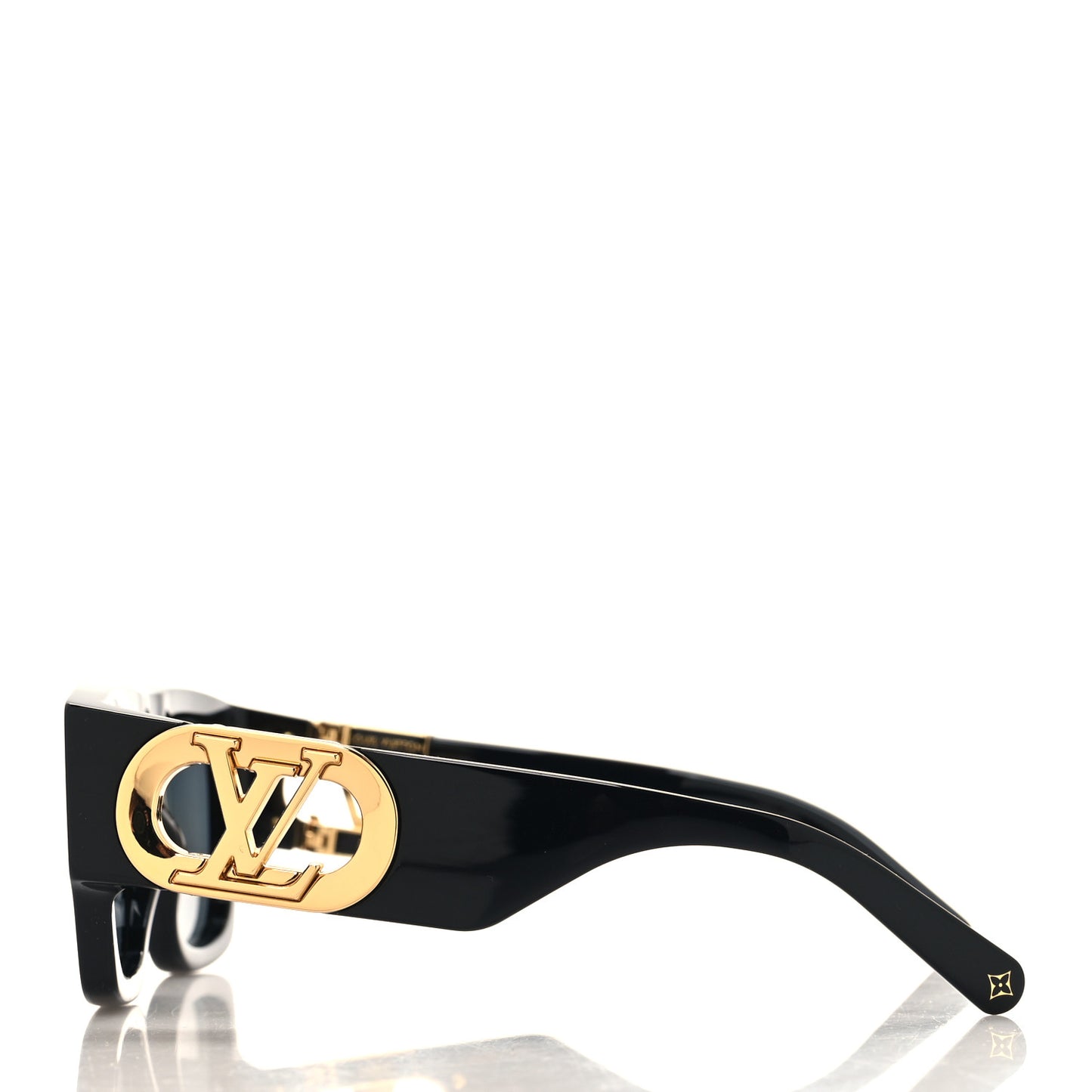 Acetate LV Link Square Sunglasses Z1478E Black